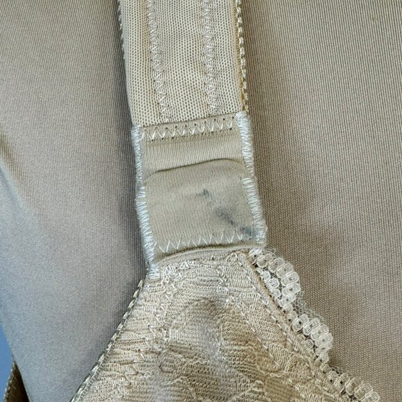 NWT Comfort Choice Beige Lace Posture Support Bra 38B With Front Closure - Picture 6 of 11